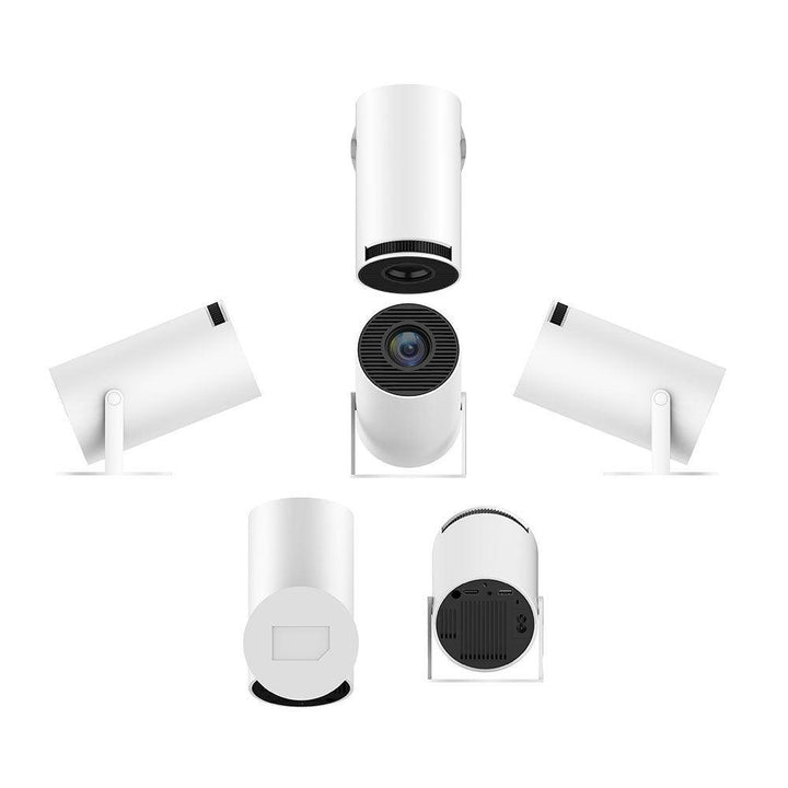 Portable Projector Small Straight Projector For Home Use 180 Degrees Projection Angle Automatic Focus Home Video Projector MySpeakers